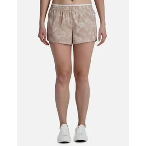 Reebok Women's All Around Short With Inner Brief And Side Pocket Tan Size XL